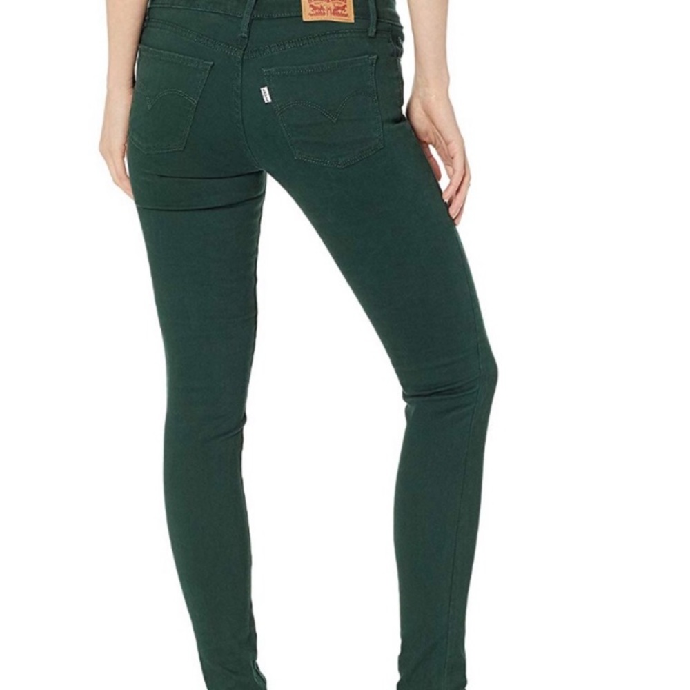Levi's 710 🌲 Super Skinny Forest Green Cotton Blend Stretch Denim Twill Jeans